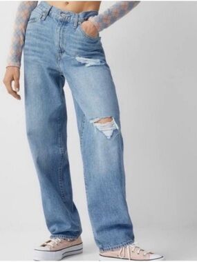 Levi's Women's '94 Baggy Blue Medium Wash Denim HR Jeans Size 30x31 (real 32x31)
